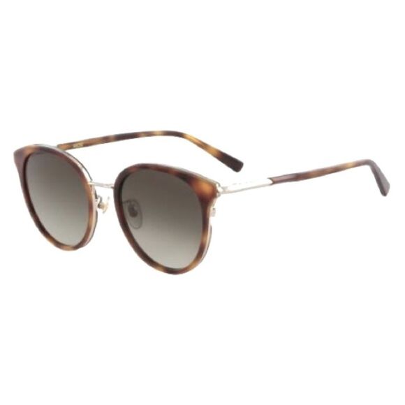 MCM Authentic designer brown and gold Metal & Acetate Cat-Eye Sunglasses - Picture 2 of 13
